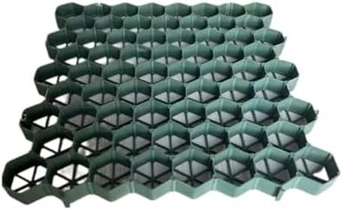 نظام ممر شبكة الحصى - شبكات رصف بلاستيكية متينة لقواعد السقيفة والممرات والمناظر الطبيعية للحدائق ومواقف السيارات (4 سم، 12 قطعة) in Kuwait