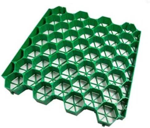 Grass Grids for Driveways & Lawn Mats - Durable Outdoor Pavers for Walkway, Slope, Garden Landscaping, Parking Lots - Green (7cm, 16 Pieces) in Kuwait