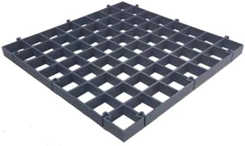 Heavy Duty Lawn Grating - 12 Pieces Gravel Ground Grid for Turf Grass Parking, Drainage Mat, Grass Protection Grids, Durable Car Parking Solution (Color 1, 25mm) in Kuwait