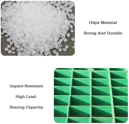 Heavy Duty Lawn Grating Grid for Gravel & Grass, 12 Pack 25mm Car Parking Mats, Turf Protector & Drainage Solution, Durable Ground Grid System in Kuwait