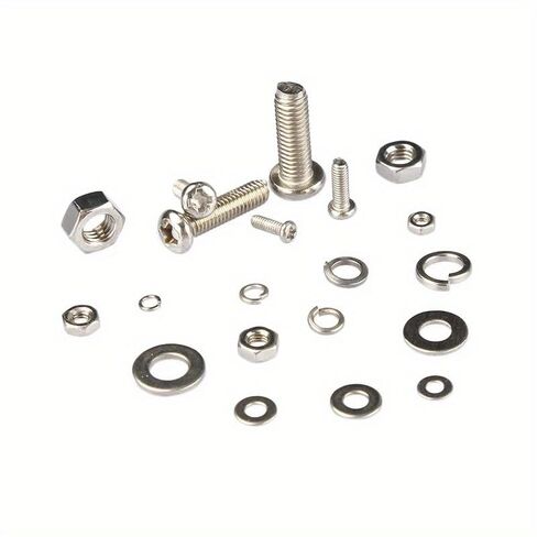 320pcs Screw Assortment Kit S304 Stainless M2-M5 Metric Screws Nuts Bolts Organizer Box for Electronics Repair and DIY, Silvery in Saudi Arabia