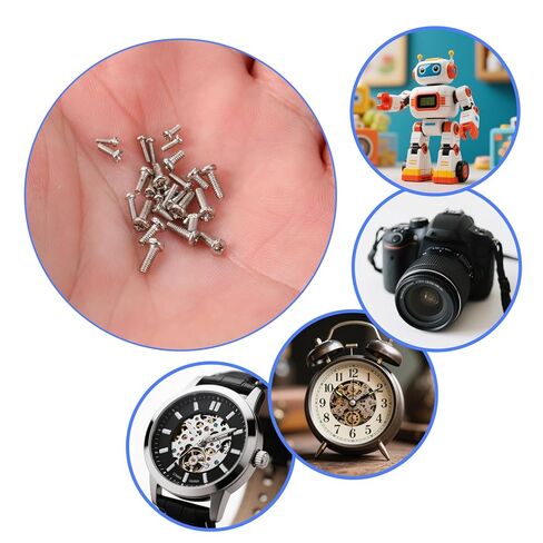 800Pcs Tiny Screws for Electronics Mini Screw Assortment Kit M1/M1.2/M1.4/M1.6/M1.7 Micro Pan Head Small Machine Screws for Eletronic Equipment Repair Mobile Phone Eyeglasses Watch Clocks in Saudi Arabia