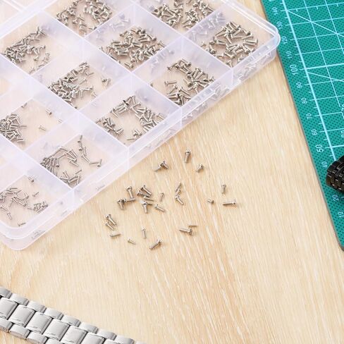800Pcs Tiny Screws for Electronics Mini Screw Assortment Kit M1/M1.2/M1.4/M1.6/M1.7 Micro Pan Head Small Machine Screws for Eletronic Equipment Repair Mobile Phone Eyeglasses Watch Clocks in Saudi Arabia
