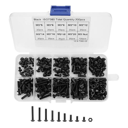 Bolts, Button Head Screws Hex Socket Screw Nut Assortment Kit, Nut, Hex Assortment for Screws Nails, Screws and Fasteners in Saudi Arabia