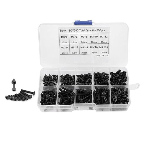 Bolts, Button Head Screws Hex Socket Screw Nut Assortment Kit, Nut, Hex Assortment for Screws Nails, Screws and Fasteners in Saudi Arabia