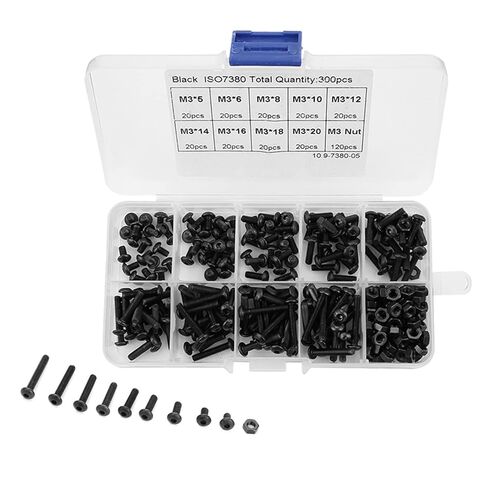 Bolts, Button Head Screws Hex Socket Screw Nut Assortment Kit, Nut, Hex Assortment for Screws Nails, Screws and Fasteners in Saudi Arabia