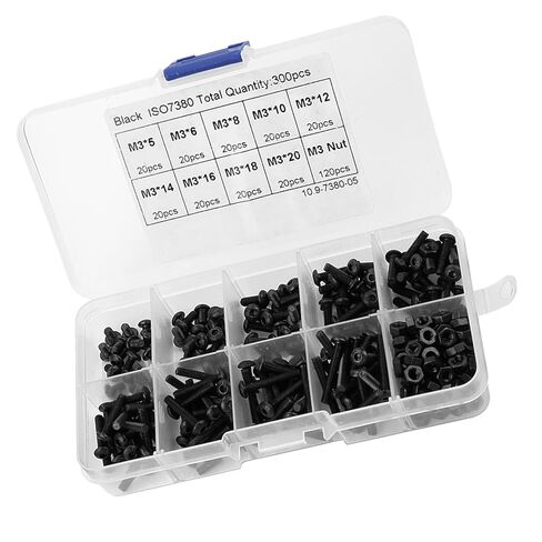Bolts, Button Head Screws Hex Socket Screw Nut Assortment Kit, Nut, Hex Assortment for Screws Nails, Screws and Fasteners in Saudi Arabia