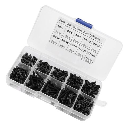 Bolts, Button Head Screws Hex Socket Screw Nut Assortment Kit, Nut, Hex Assortment for Screws Nails, Screws and Fasteners in Saudi Arabia