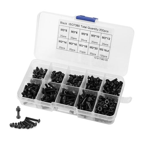 Bolts, Button Head Screws Hex Socket Screw Nut Assortment Kit, Nut, Hex Assortment for Screws Nails, Screws and Fasteners in Saudi Arabia