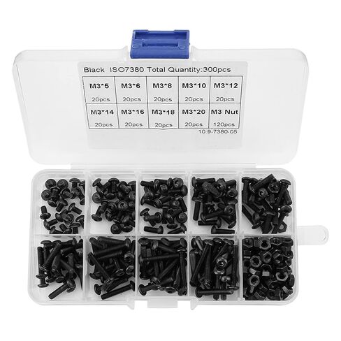 Bolts, Button Head Screws Hex Socket Screw Nut Assortment Kit, Nut, Hex Assortment for Screws Nails, Screws and Fasteners in Saudi Arabia