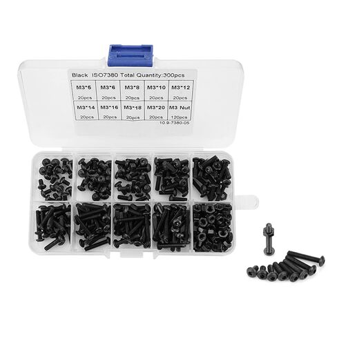 Bolts, Button Head Screws Hex Socket Screw Nut Assortment Kit, Nut, Hex Assortment for Screws Nails, Screws and Fasteners in Saudi Arabia