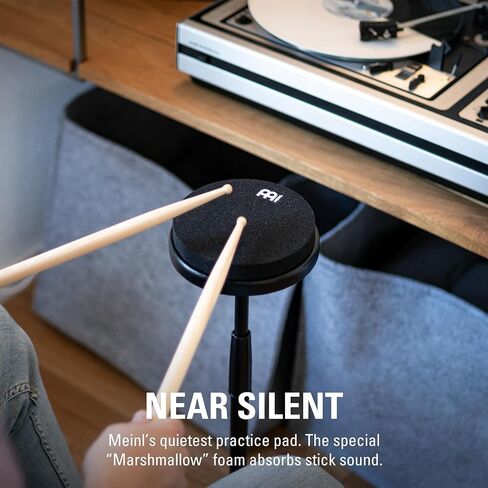 6" Marshmallow Drum Practice Pad for Ultra-Quiet Sticking, Medium Rebound and Mountable on Cymbal Stands in Saudi Arabia