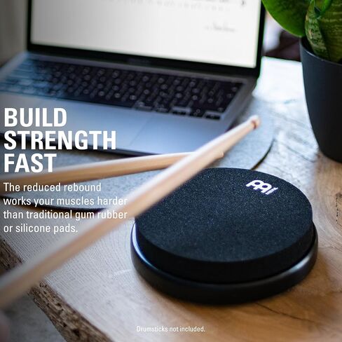 6" Marshmallow Drum Practice Pad for Ultra-Quiet Sticking, Medium Rebound and Mountable on Cymbal Stands in Saudi Arabia