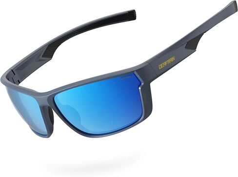 DEAFRAIN Polarized Sports Sunglasses for Men Women, Ideal for Running Fishing Driving Unbreakable Frame with UV Protection in Saudi Arabia