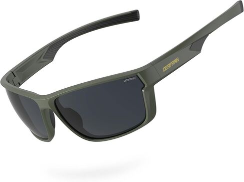 DEAFRAIN Polarized Sports Sunglasses for Men Women, Ideal for Running Fishing Driving Unbreakable Frame with UV Protection in Saudi Arabia