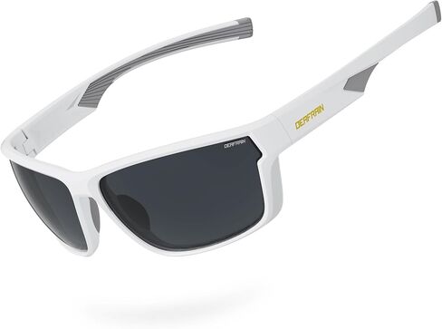 DEAFRAIN Polarized Sports Sunglasses for Men Women, Ideal for Running Fishing Driving Unbreakable Frame with UV Protection in Saudi Arabia