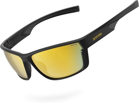 DEAFRAIN Polarized Sports Sunglasses for Men Women, Ideal for Running Fishing Driving Unbreakable Frame with UV Protection in Saudi Arabia