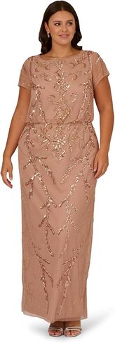 Adrianna Papell Women's Bead Blouson Long Dress in Saudi Arabia