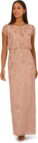 Adrianna Papell Women's Bead Blouson Long Dress in Saudi Arabia