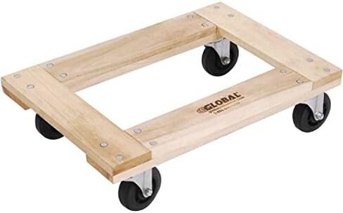 Global Industrial Hardwood Dolly - Open Deck, 36 x 24, 1000 Lb. Capacity in Kuwait