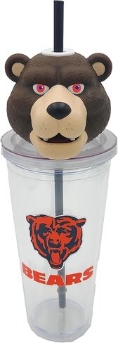 Pegasus Sports NFL Chicago Bears Mascot Lid 24oz Sipper in Saudi Arabia