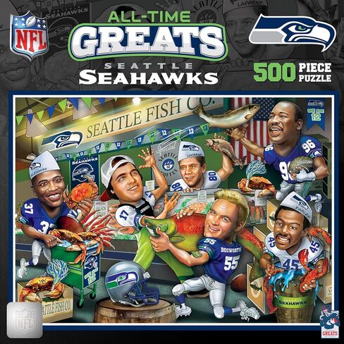 روائع 500 قطعة رياضية بانوراما للبالغين - NFL Miami Dolphins All -Time - 15x21 in Kuwait