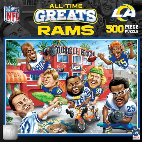 روائع 500 قطعة رياضية بانوراما للبالغين - NFL Miami Dolphins All -Time - 15x21 in Kuwait