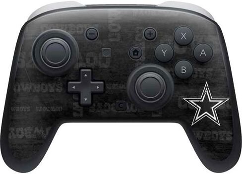 Skinit Decal Gaming Skin Compatible with Nintendo Switch 2 (2025) Pro Controller - Officially Licensed NFL Dallas Cowboys Distressed Design in Saudi Arabia