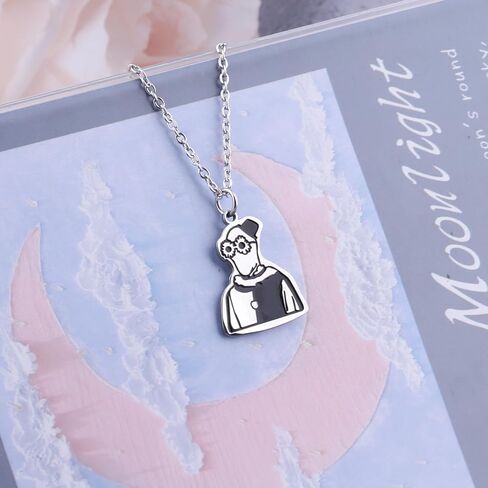 Gzrlyf Clownn Sunflower Necklace Horror Movie Terifer Fans Gift Sunflower Glasses Clownn Jewelry in Saudi Arabia
