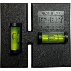 EZ-CUT Professional Level Template Tool, Old-Work Electrical Box Template and Guide, Black, Labor Saving Devices. Made in USA in Saudi Arabia