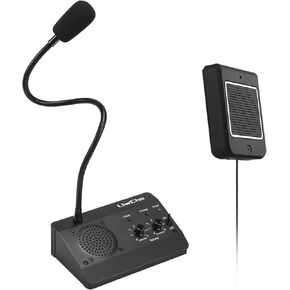 LiwCho Window Intercom,Dual-Way Window Speaker System,Anti-Interference Intercommunication Microphone.for Business,Bank,Office,Hospital,Counter,Store,Station,School,Ticket Window in Saudi Arabia