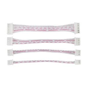 Fengpeng JST XH 2.54 مم الملعب 2/3/4/5/6/7/8/10/12 دبوس أنثى للموصل مع كابل سلك أبيض أحمر 26AWG XH2.54 مقابس مزدوجة الأطراف (10 سم، 4 دبابيس - 10 قطع) in Kuwait