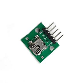 Fengpeng 5 قطع USB 2.0 Micro Mini A أنثى/ذكر B واجهة موصل إلى .54 مم رأس الدبوس PCB محول لوحة القطع (النوع -5) in Kuwait