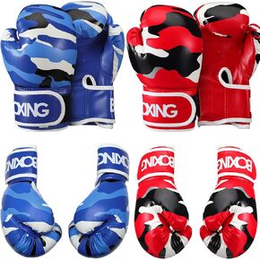 Soulchen 2 Pairs Boxing Gloves for Kids Sparring Training Boxing Gloves for Children 3-9 Youth Boys Girls Toddler PU Lightweight Shockproof Training Practice for Punching Bag Kickboxing Muay Thai MMA in Saudi Arabia
