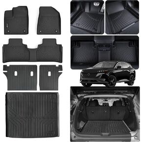 الحصير الأرضية لعام 2024 2025 Chevy Equinox EV Electric (Non Fuel) (فقط الحصير الأرضية) ， TPE جميع حماية الطقس 2 صفوف أرضية للسيارة لشيفروليه الاعتدال EV in Kuwait