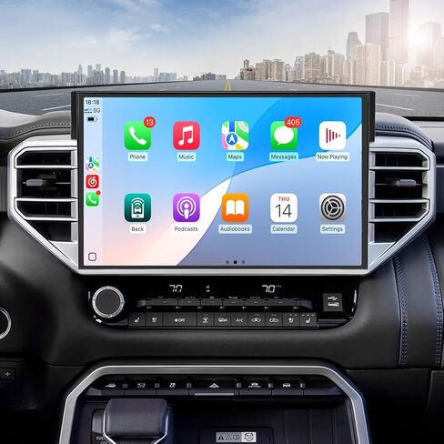 4Core+64G Car Radio Android13 Stereo for Toyota Tundra 2007-2013 Sequoia 2008-2018 10.1" Touch Screen GPS Navi Bluetooth 5.0 Wireless/Wired CarPlay Android Auto Mirror Link SWC 5G Wi-Fi Backup Camera in Saudi Arabia