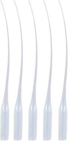 Wacnune 100 Pcs 0.3mm Plastic Dropper Extender,Micro Tip Pipette,Used for Laboratory Dispensing,Production,DIY Crafts,Etc in Saudi Arabia