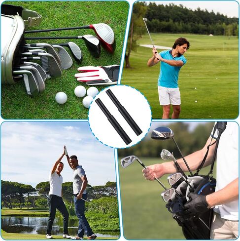 Quilax 2Pcs Golf Club Shaft Extension, Golf Club Extensions Steel Shaft Extension Putter Shafts Clubs Extensions for Wood Putter in Saudi Arabia