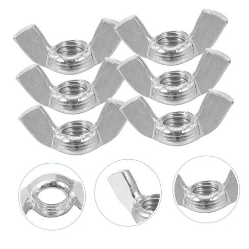 Holibanna 60pcs Sturdy Stainless Nuts Fasteners for Easy Hand Tightening and Resistant for Professional Maintenance in Kuwait
