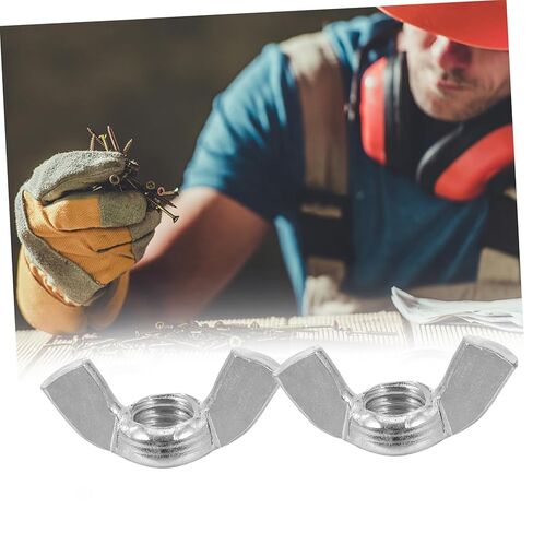 Holibanna 60pcs Sturdy Stainless Nuts Fasteners for Easy Hand Tightening and Resistant for Professional Maintenance in Kuwait