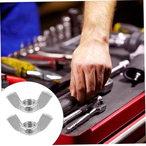 Holibanna 60pcs Sturdy Stainless Nuts Fasteners for Easy Hand Tightening and Resistant for Professional Maintenance in Kuwait