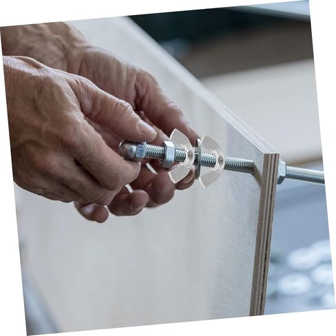 Holibanna 60pcs Sturdy Stainless Nuts Fasteners for Easy Hand Tightening and Resistant for Professional Maintenance in Kuwait