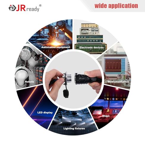 JRready JRSSWCONN CP20 3 Pin موصل صناعي مقاوم للماء 3 مجموعات، موصل مقاوم للماء IP68 مع حامل لوحة شفة، أطراف 14-18AWG مع أداة إزالة الدبوس (نمط التجميع: لحام) in Saudi Arabia