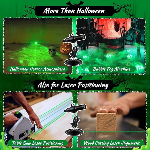 532nm Green Laser Line Projector for Christmas Party Decor Green Swamp Christmas Projector Lights Bubble Fog Machine Laser Portals for Pond Yard Decor Sawmill Woodworks Alignment in Saudi Arabia