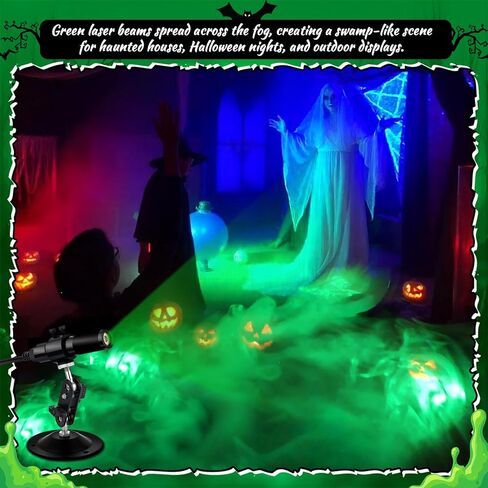 532nm Green Laser Line Projector for Christmas Party Decor Green Swamp Christmas Projector Lights Bubble Fog Machine Laser Portals for Pond Yard Decor Sawmill Woodworks Alignment in Saudi Arabia