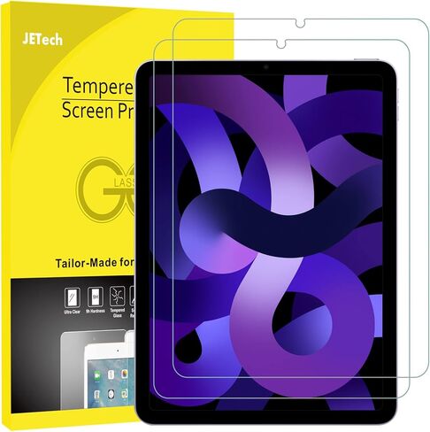 واقي شاشة JETech لجهاز iPad Pro مقاس 11 بوصة M4 (2024)، طبقة من الزجاج المقوى 9H، شفاف عالي الدقة، عبوتان in Kuwait