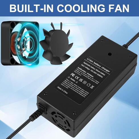 67.2V 3A 3 Prong Scooter Quick Charger, for Yume X11 Y11 M10, Kaabo Mantis 10, 10 Pro, V2/ VSETT 10+, 10+R/Apollo 60V Phantom, Glide Chrome, Fluxx FX3, 60V Lithium Li-ion Battery Charger in Saudi Arabia