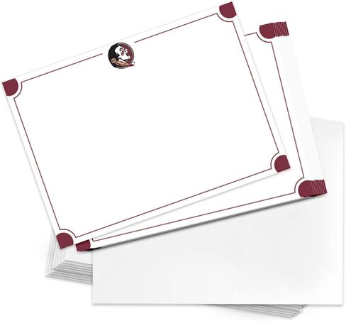Desert Cactus Florida State University 10 Pack Notecards Stationery Cardstock Seminoles FSU Includes Envelopes Memo Party Thank You (Notecard 4a) in Saudi Arabia