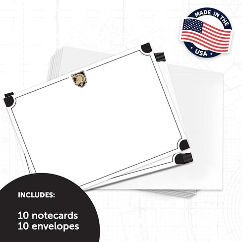 Desert Cactus United States Military Academy 10 Pack Notecards Stationery Cardstock SUMA Black Knights Army West Point Cadets Includes Envelopes Memo Party Thank You (Notecard 4a) in Saudi Arabia