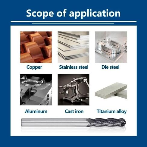 LYZYSNEJ قطعتان من مطحنة نهاية الأنف الكروية CNC لقم التوجيه قطع أداة الطحن 4 مزامير من الكربيد الصلب CNC راوتر 6.35 مم قاطع نقش شانك معطف نانو قاطع طحن حلزوني in Kuwait